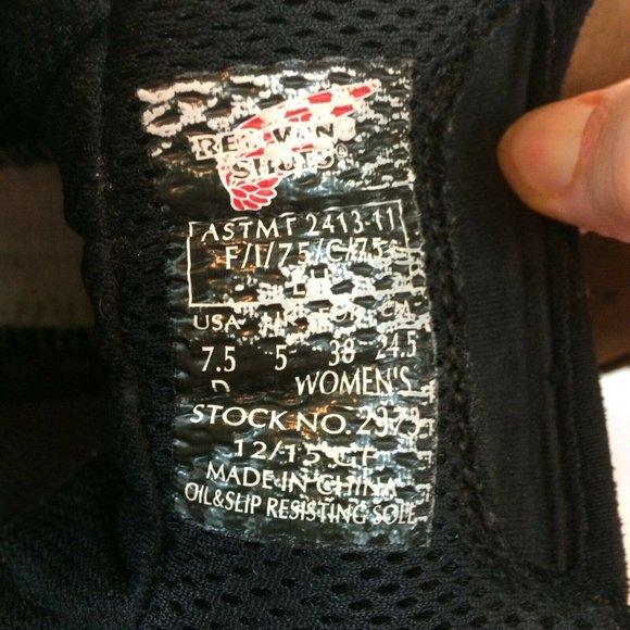 Red Wing Womens Steel Toe Leather Work Boots Waterproof ASTM F 2413-11 Size 7.5 - Picture 12 of 12